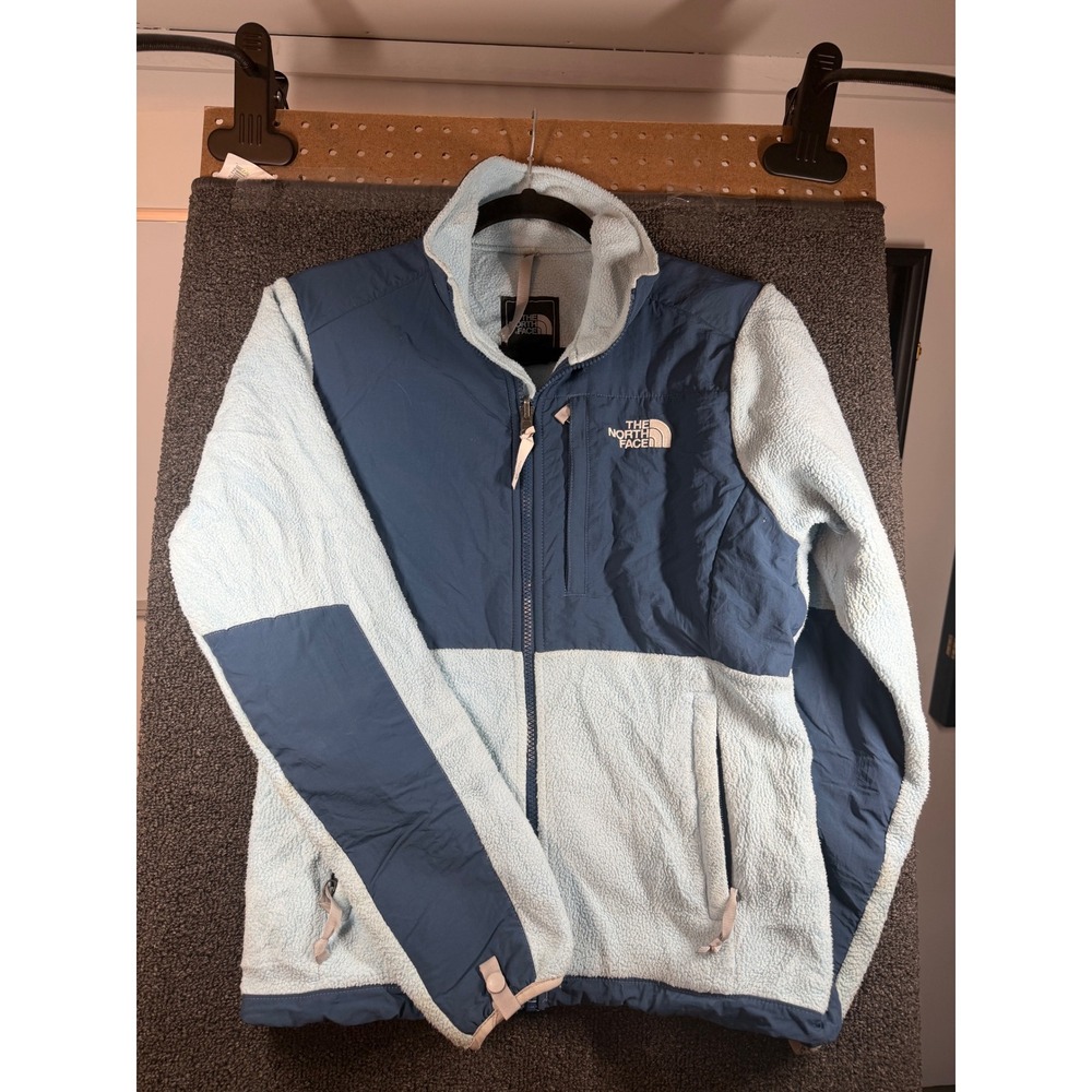 The North Face Denali Fleece Jacket Womens Small Blue Full Zip Colorblock